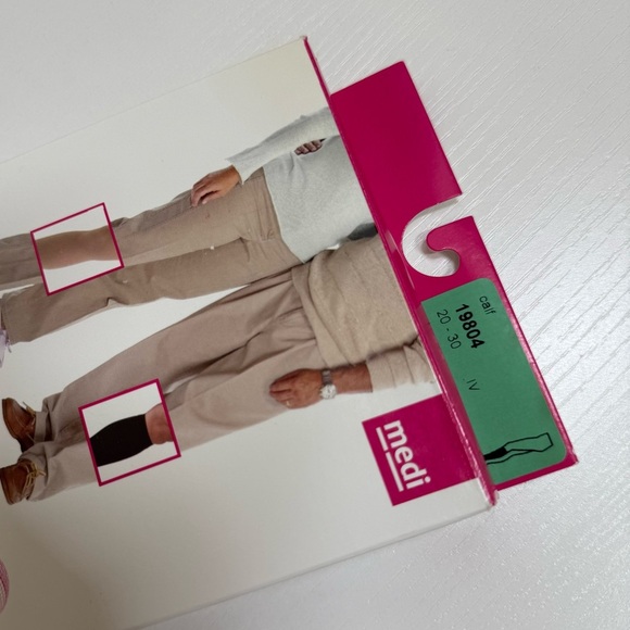 New In Box Mediven Plus Medical Compression Beige Closed Toe Stocking Size IV - Picture 9 of 9